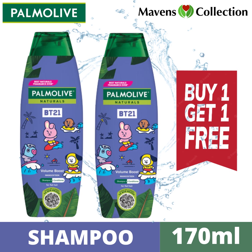 (Buy 1 Take 1) Palmolive Naturals BT21 Shampoo Volume Boost 170ml ...