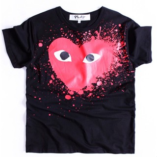 cdg splatter tee