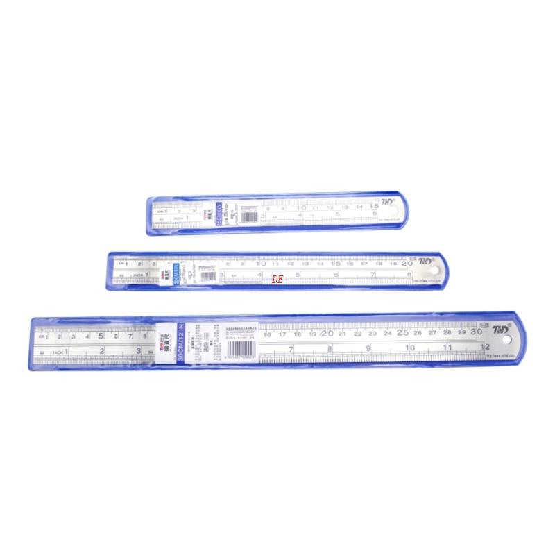 DE Metal Straight Edge Ruler Stainless Steel Ruler 6 Inch/8 Inch/12 ...