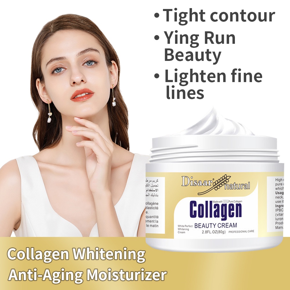 DISAAR Collagen Face Cream Whitening Moisturizing Antiaging Anti