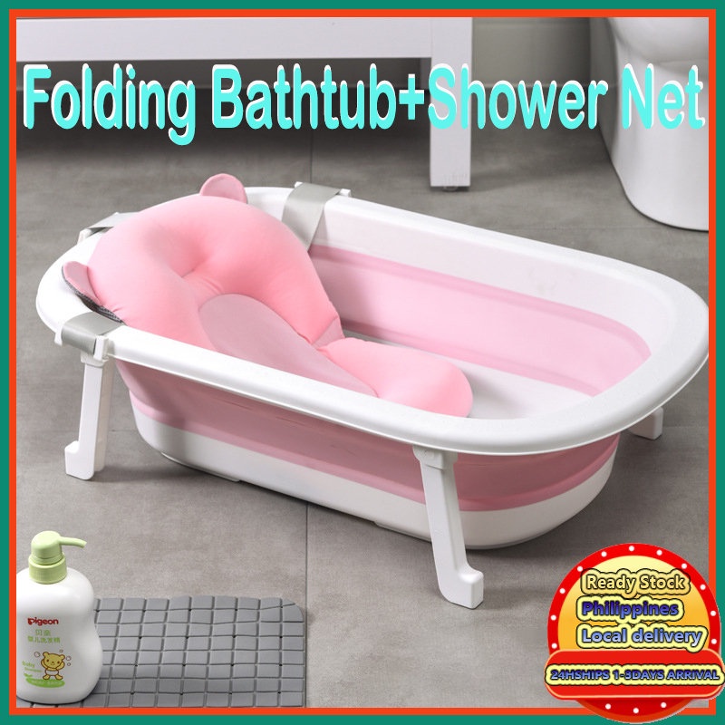 Foldable Baby Bath Tub Newborn Ecofriendly Foldable Bathtub Antislip Silicone Bathtub For 0
