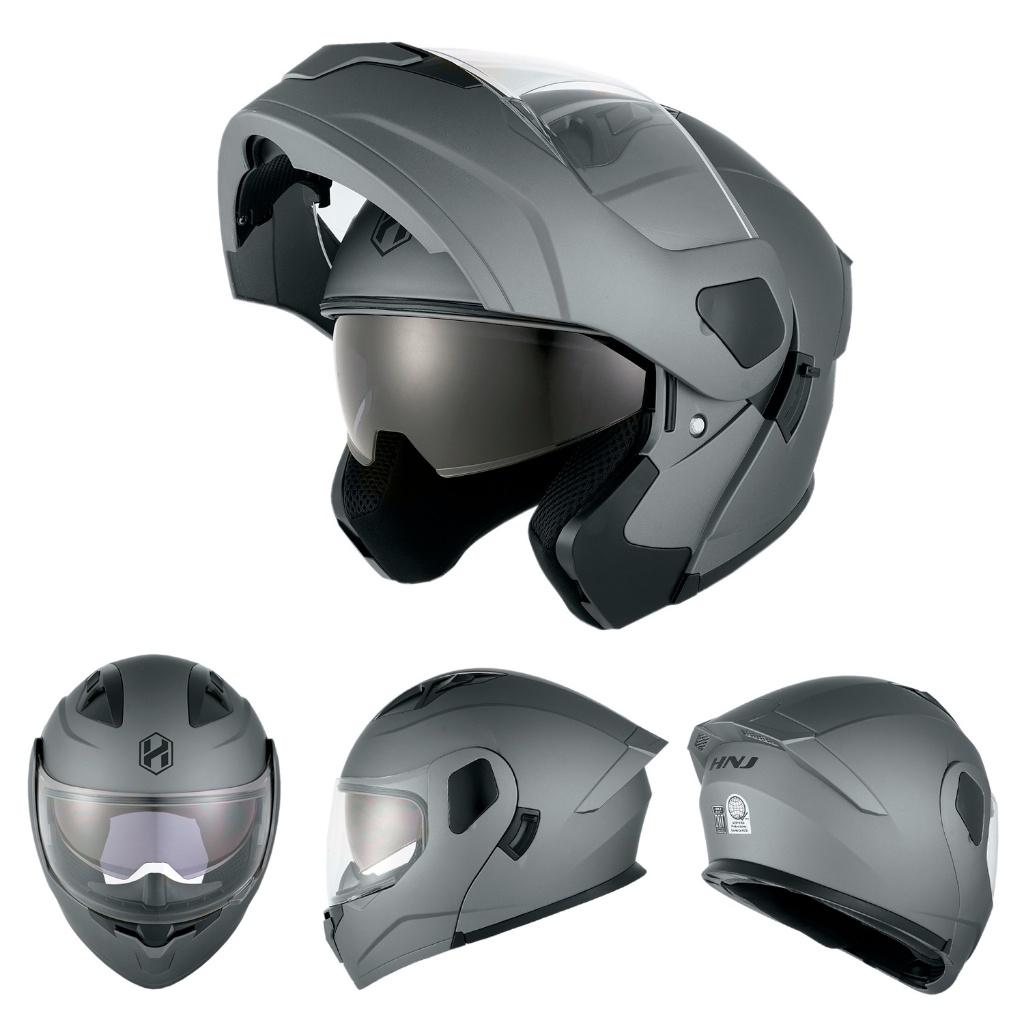 HNJ 937 Motorcycle Helmets Open Face Modular Motor Helmet Dual Visor Shopee Philippines