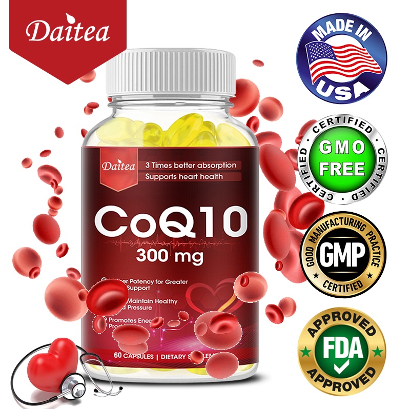 CoQ10 300 mg Capsuels Vascular and Heart Health and Energy ,heart