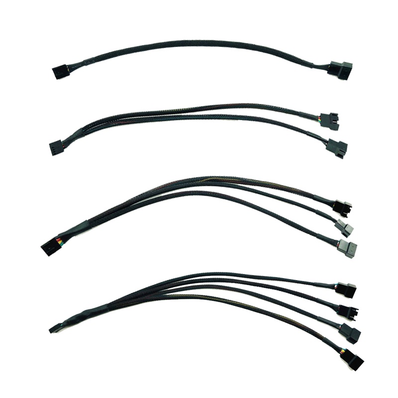 Mainboard CPU 4 PIN Fan Extention Cables PWM 4P Adapter Cable Computer ...
