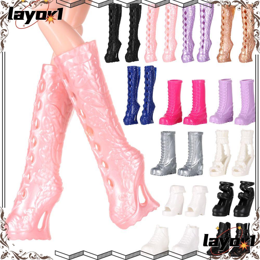 LAYOR1 Doll Shoes Socks 13 Styles Fashion Female Long Knees Boots