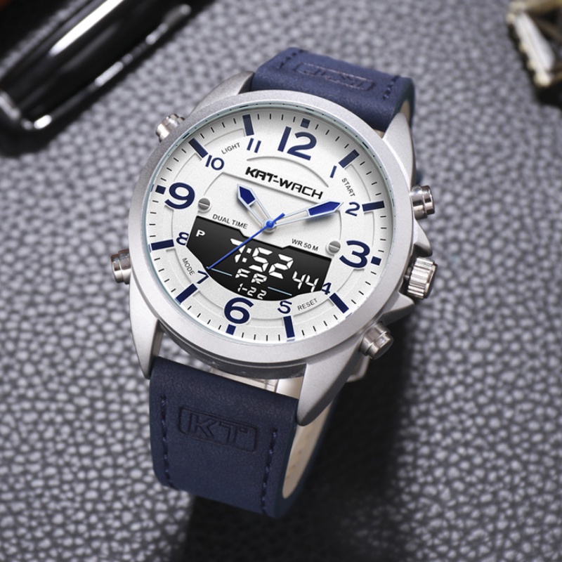 Multifunctional Sports Waterproof Calendar Quartz Watch