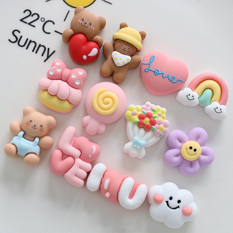 Cloud Flower Jibitz design Charms Rainbow Cake Jibbits Charm Pin ...