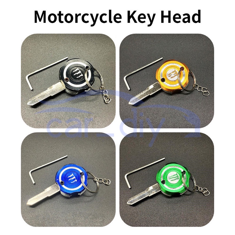 Motorcycle Key Head Universal Luxury Modification Metal Key Holder With ...