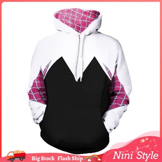 Spider Man Across The Spider Verse Cosplay Costume for Girls Women Gwen Stacy Hoodies with Headwear Shopee Philippines