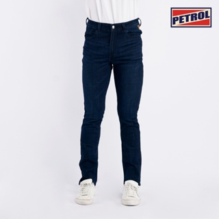 Petrol Basic Denim Pants for Men Skin Tight Fitting Mid Rise