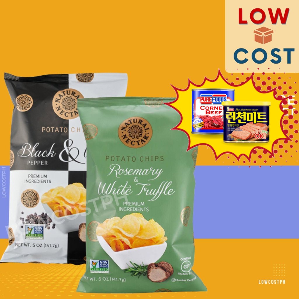 LowCostPH Natural Nectar Potato Chips Rosemary, Black Pepper, Honey