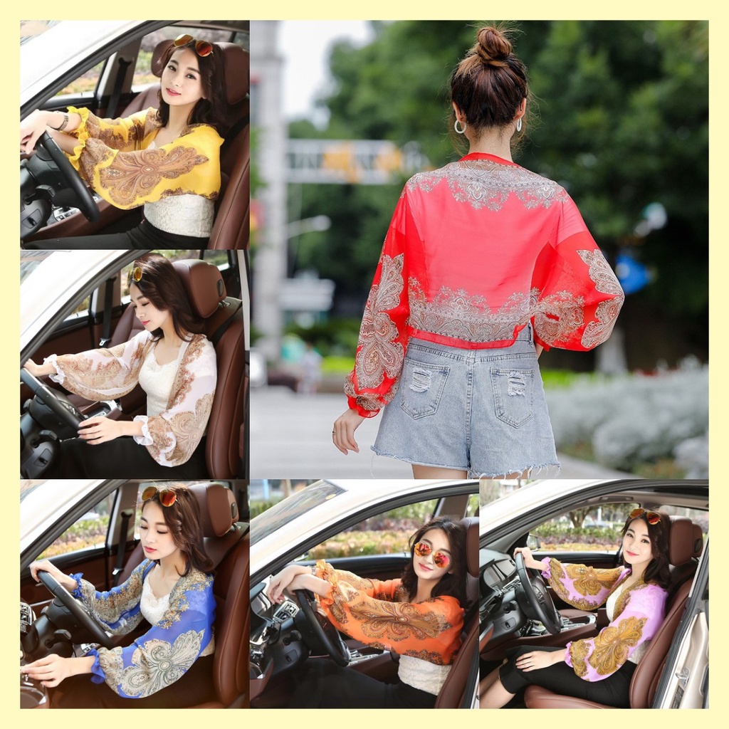 sunproof sleeve shawl