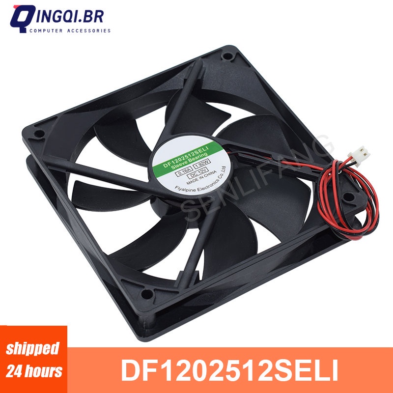 For Alpine Cooler DF1202512SELI 120*120*25mm PSU Chassis Fan DC 12V 0 ...