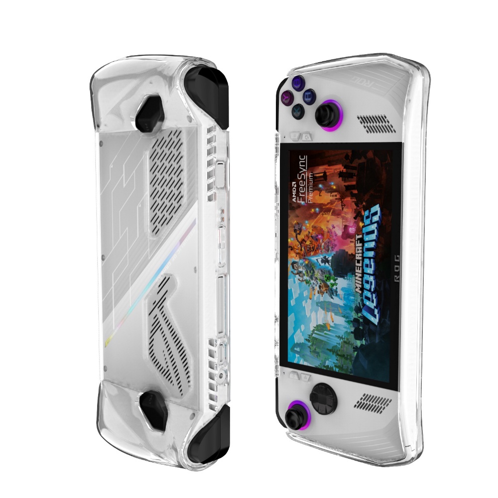 Soft TPU Transparent Shell Protective Case Cover For Asus ROG Ally Full ...