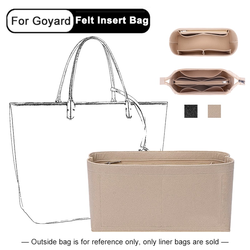 Felt Insert Bag For GOYARD St Louis PM GM Handbag Organizer Travel