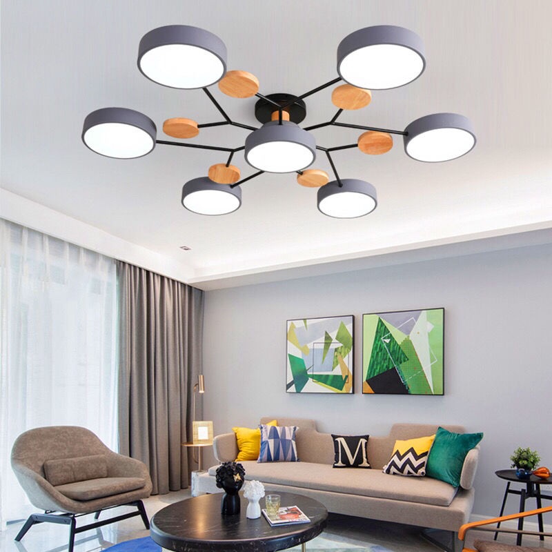 3 Colors Nordic Chandelier Ceiling Light Living Room Chandelier Modern ...