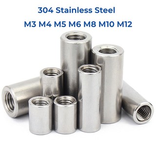 thumbnail image 2 of Goobetter M6 M8 M10 Aluminum Round Threaded Sleeve Standoff Spacers - Long Nuts Connector (10-60mm) 2 of 6