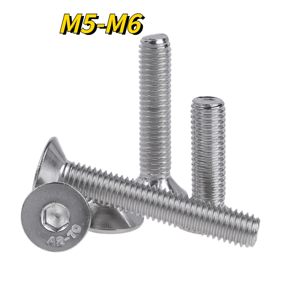 [XNY] M5/m6 Countersunk Head Hexagon Socket Screw SUS304 Stainless