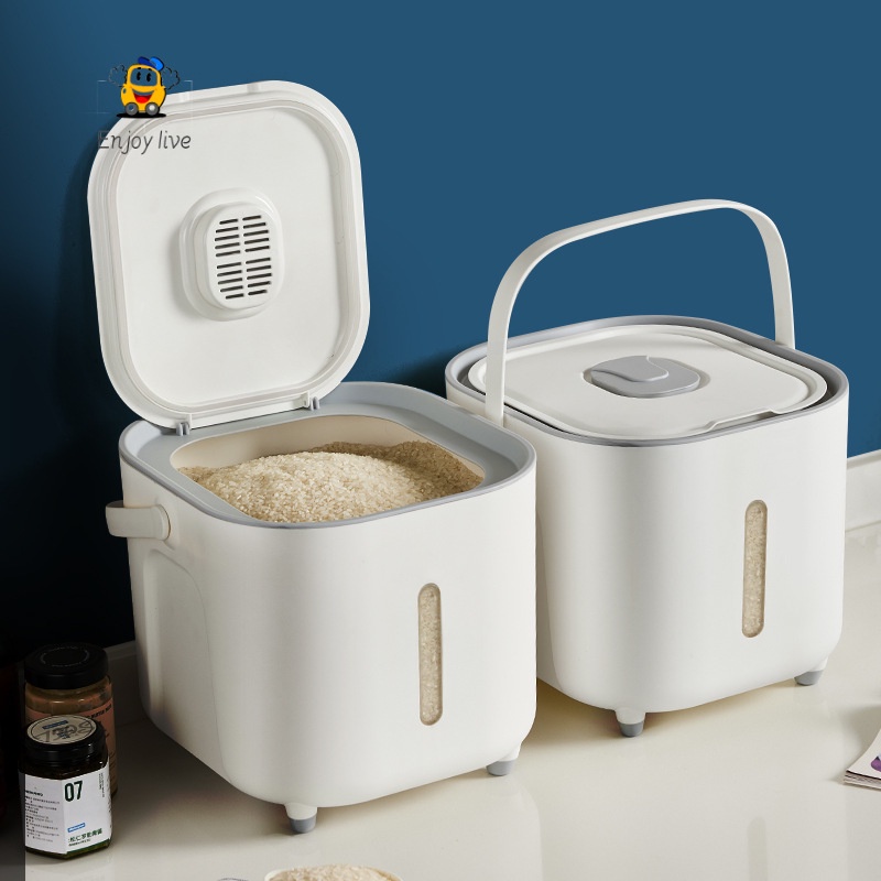 10KG Insect-proof Airtight Rice/Food Storage Box Food Storage Container ...
