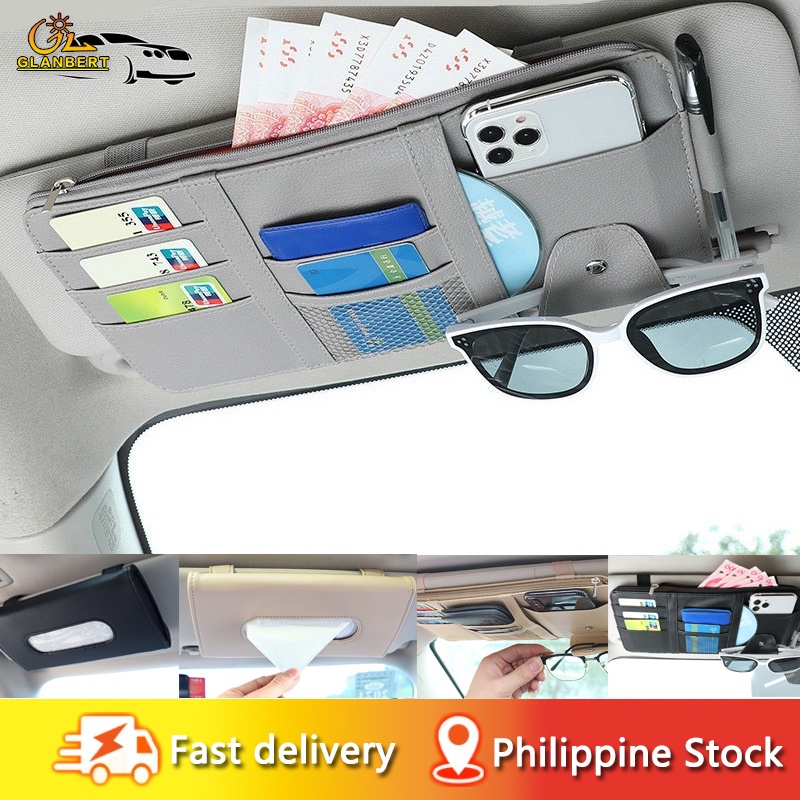 Car Sun Visor organizer Card Holder Car Accessories Sun Visor Organizer