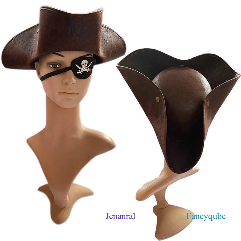 Adult Pirate Tricorn Hat Halloween Costume, Brown | Party City