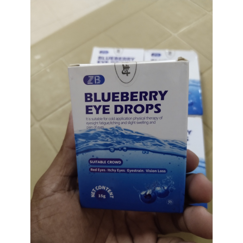 Original Blueberry Eye Drop for Red Eye Relief and Prevention