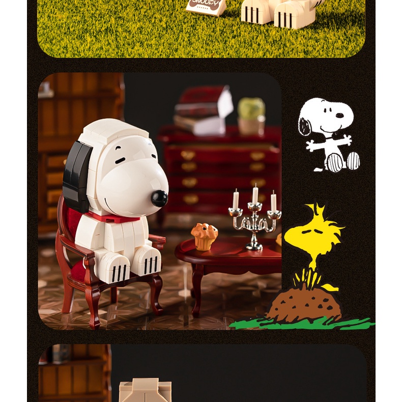 Peanuts Snoopy building block brick toy | Shopee Philippines