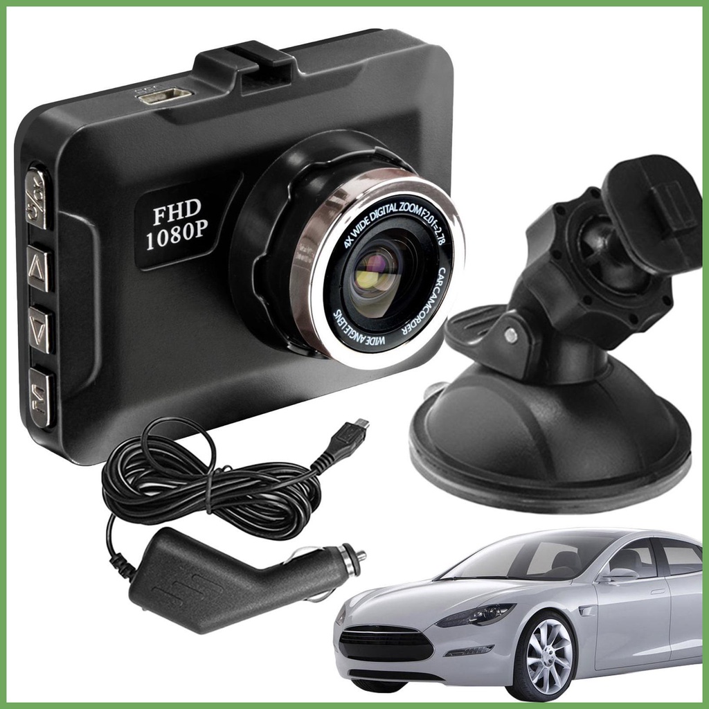 HD 1080P Dashcam Car Dashboard Cam Loop Recording Suction Cup Car Data ...