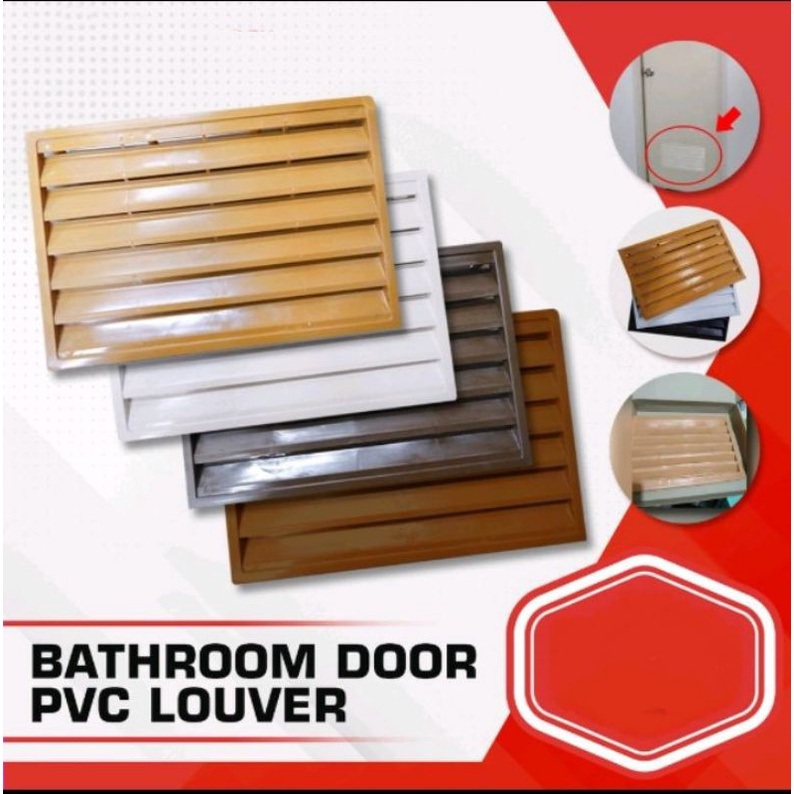 PVC DOOR LOUVER ONLY REPLACEMENT LOUVER BATHROOM DOOR SINGAWAN NG PVC