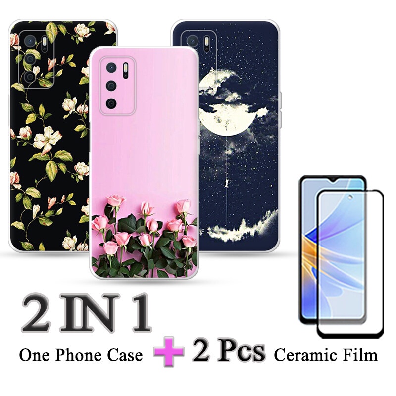 Pnakqil Cover per Oppo A16/A16s/A54s con Cordino, Trasparente Custodia
