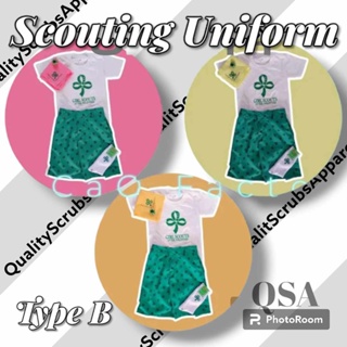 TRUE LIANCO'S GIRLSCOUT OF THE PHILIPPINES UNIFORM/ TYPE A&B/SET