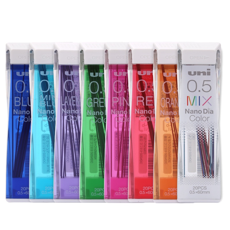 Uni NanoDia Erasable Color Lead 0.5 Mechanical Pencil Lead Refill ...