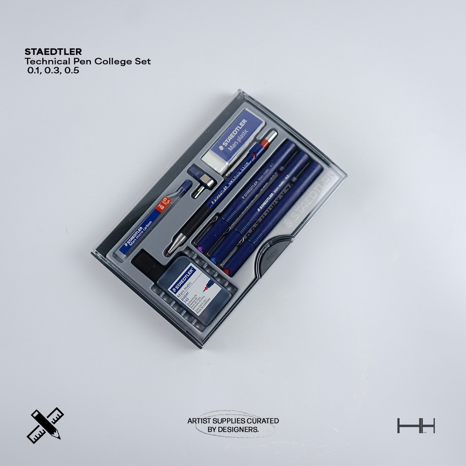 Staedtler Technical Pen College Set ( 0.1, 0.3, 0.5/ 0.2, 0.4, 0.6mm