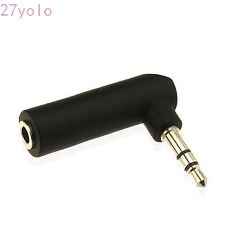 YOLO MaleFemale 3.5mm Headphone 90 Degree Stereo Audio Adapter