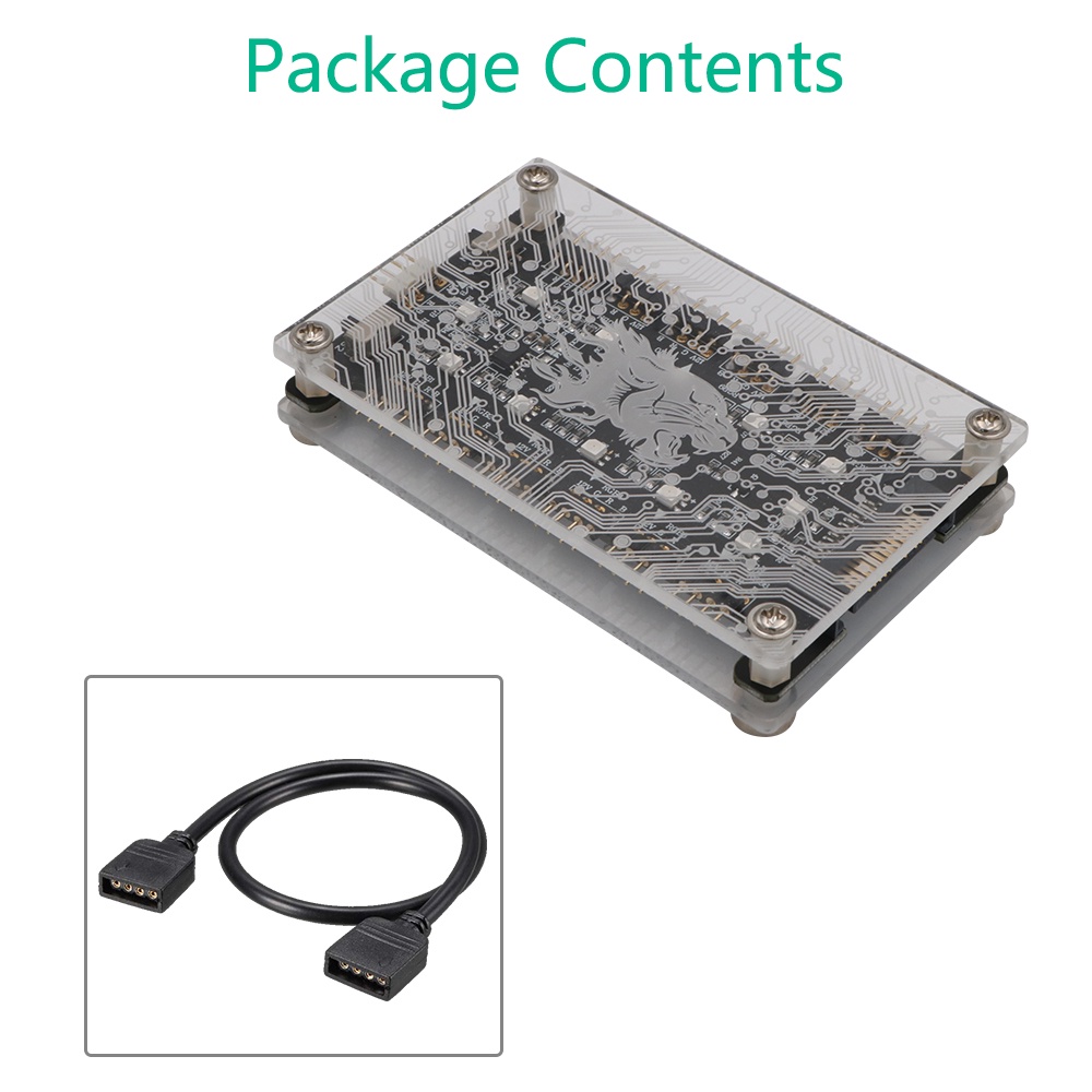 12V 4-pin Motherboard RGB Splitter 12 HUB for RGB Light FAN Computer ...