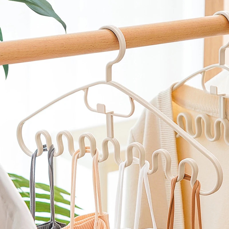 Multipurpose Bras Tie Wave Hangers/Wardrobe Space Saving Plastic ...