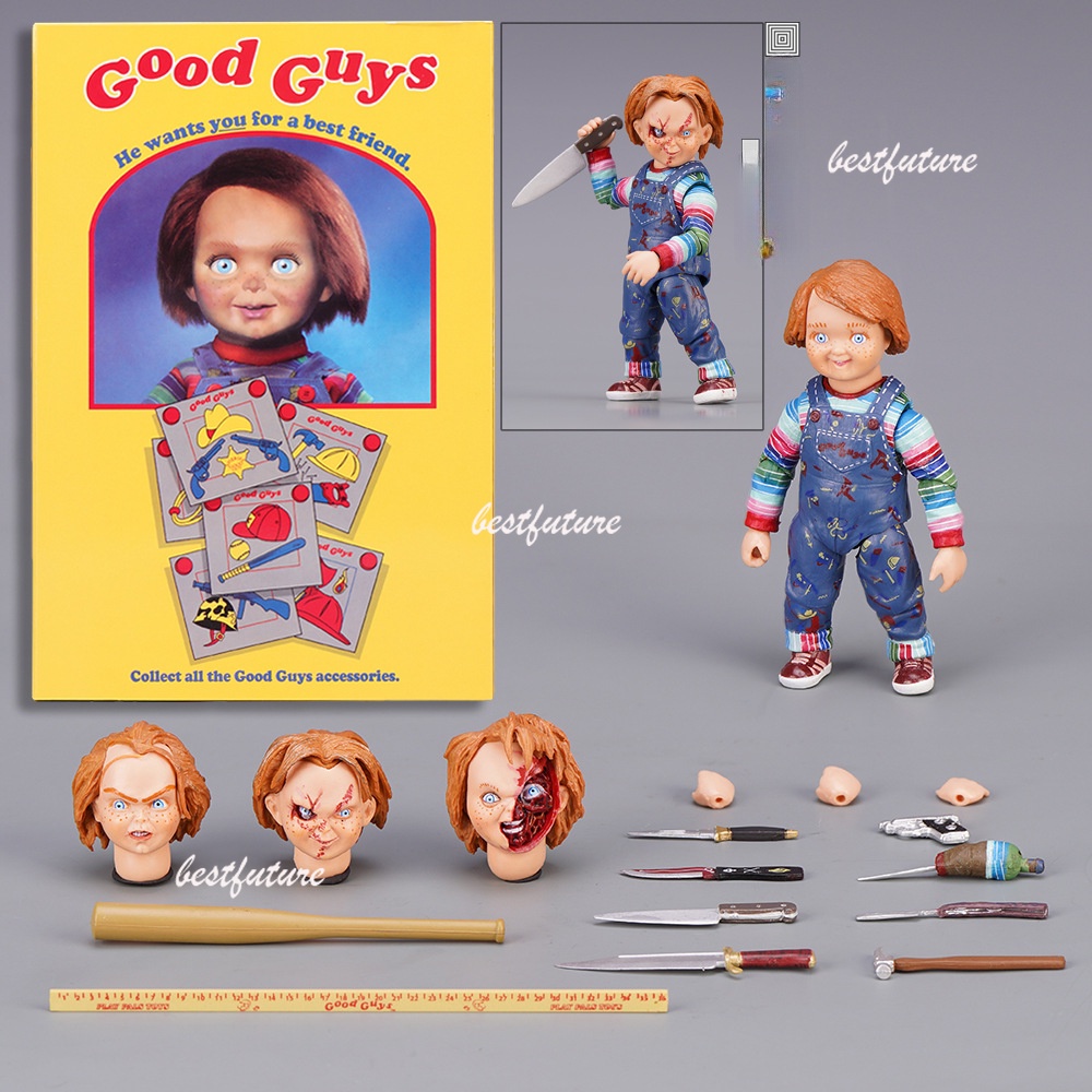 NECA Child's Play Chucky Cult Doll Ghost Doll Action Figure Model