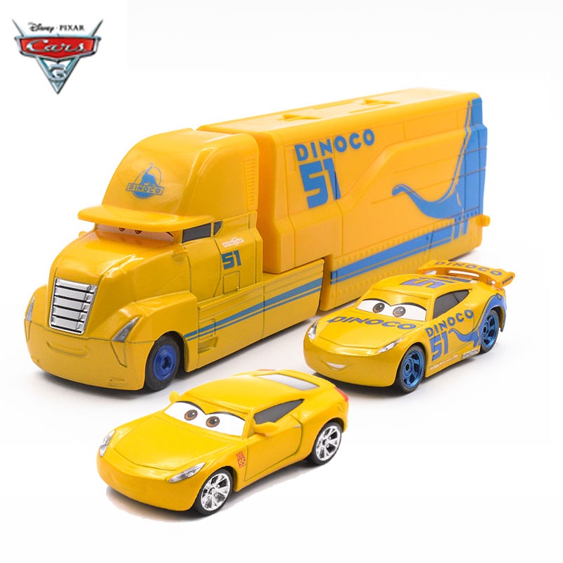 1:55 Metal Alloy Toys Vehicle Pixar Cars 3 Dinoco Cruz Ramirez No.51 ...