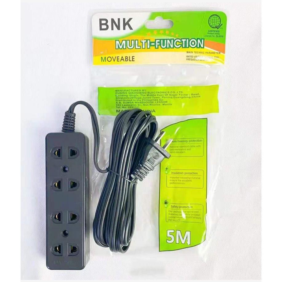 COD BNK Extension power strip 4gang with wire | Shopee Philippines