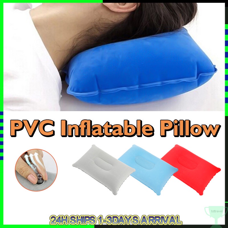 PVC Inflatable Pillow Neck Pillow Outdoor Travel Camping Pillow