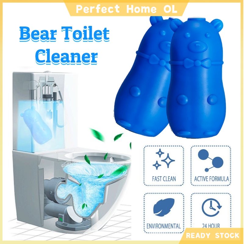 1PC/10Pc Blue bear Toilet Bowl Cleaner Automatic Tank Bowl Bathroom
