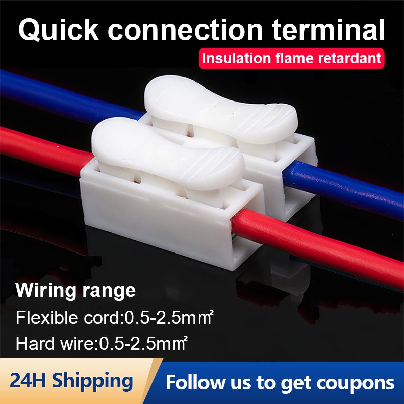 CH2 Self Locking Electrical Cable Connectors Quick Splice Lock Wire