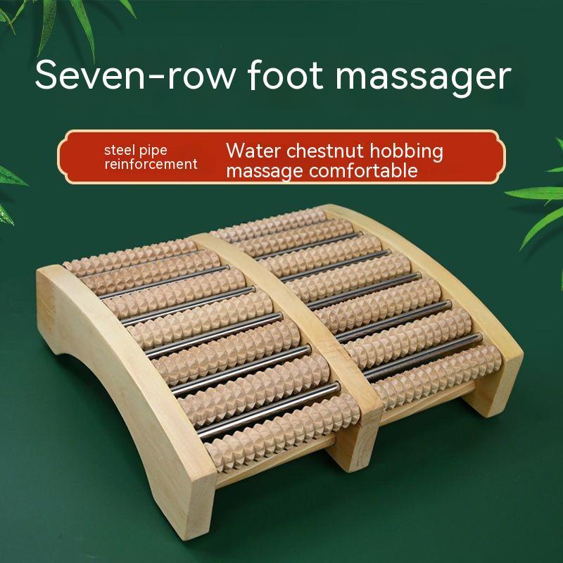 Super Large Solid Wood Foot Massager Roller Type Foot Leg Foot
