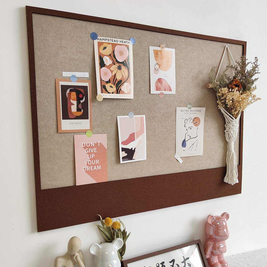 SelfAdhesive Felt Board for Photo Wall, NoDrill Display Background