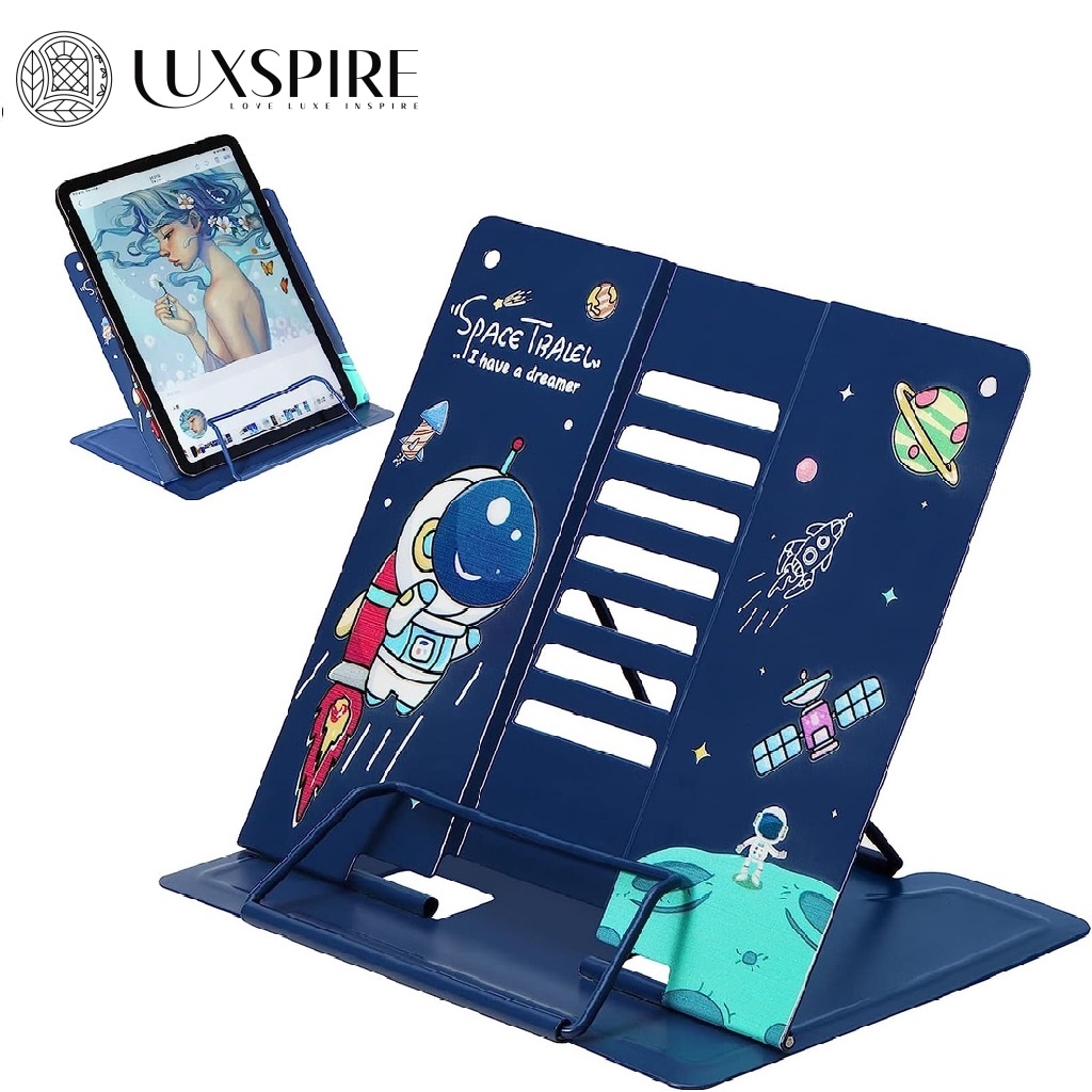MOKO Desktop Book Stand Book Holder, Collapsible Ergonomic Bookstand ...