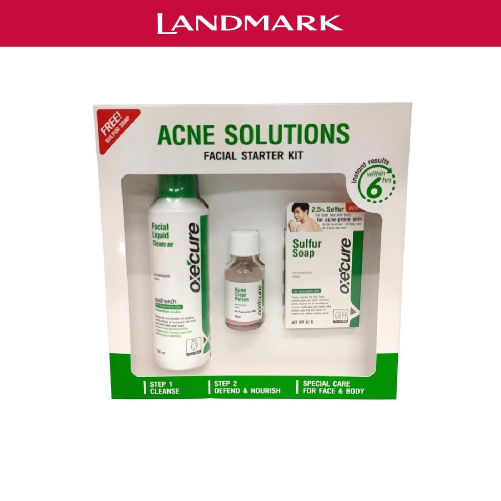 Oxecure Acne Solutions Facial Starter Kit Shopee Philippines 3757