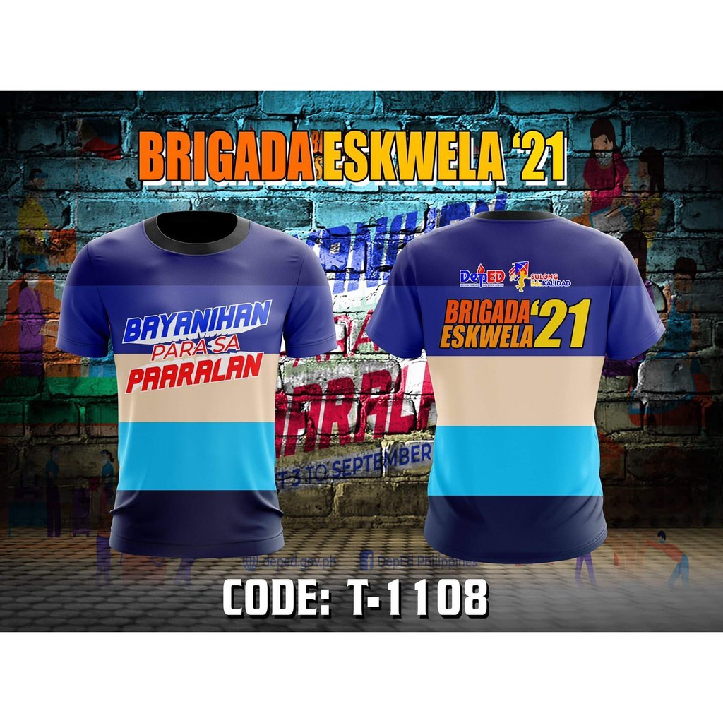 to school back brigada eskwela t-shirt full sublimation !!! | Shopee ...