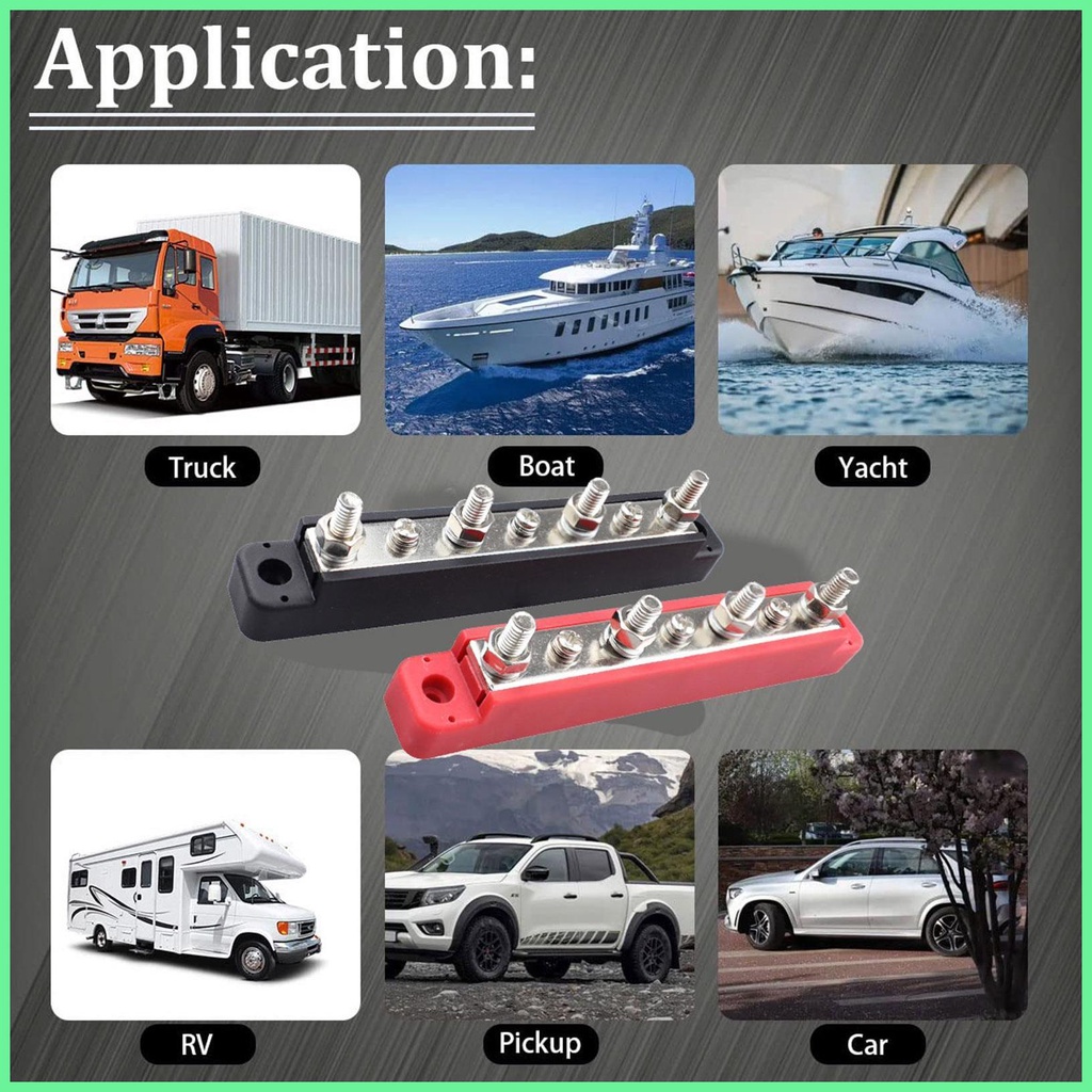 Power Distribution Block 150A Flame Retardant Boat Power Distributor ...