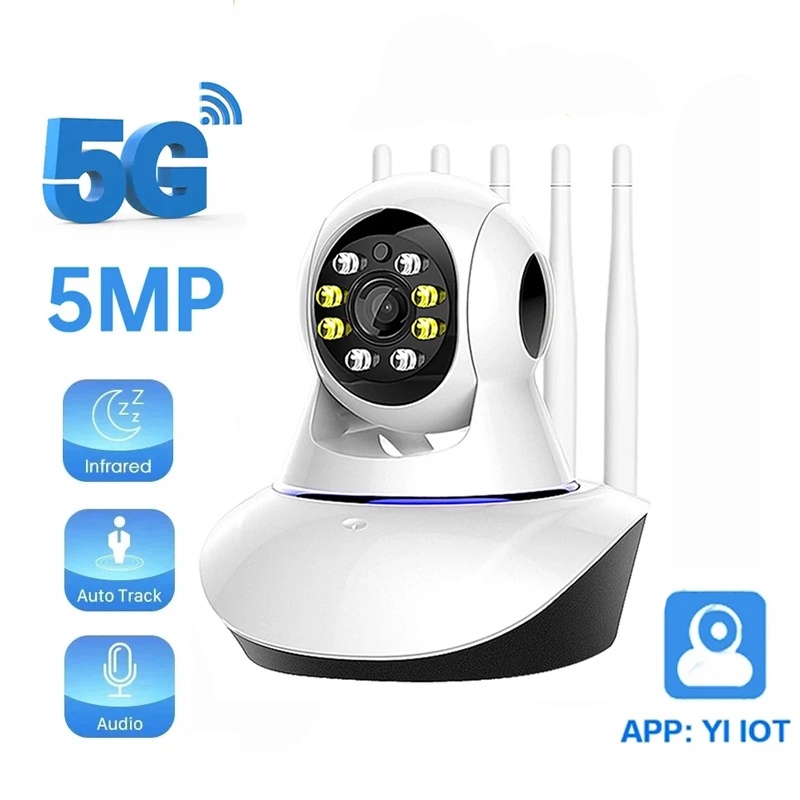 YI IOT 5G 2.4G Wifi IP Camera 1080P Home Security Camera Colorful Night ...
