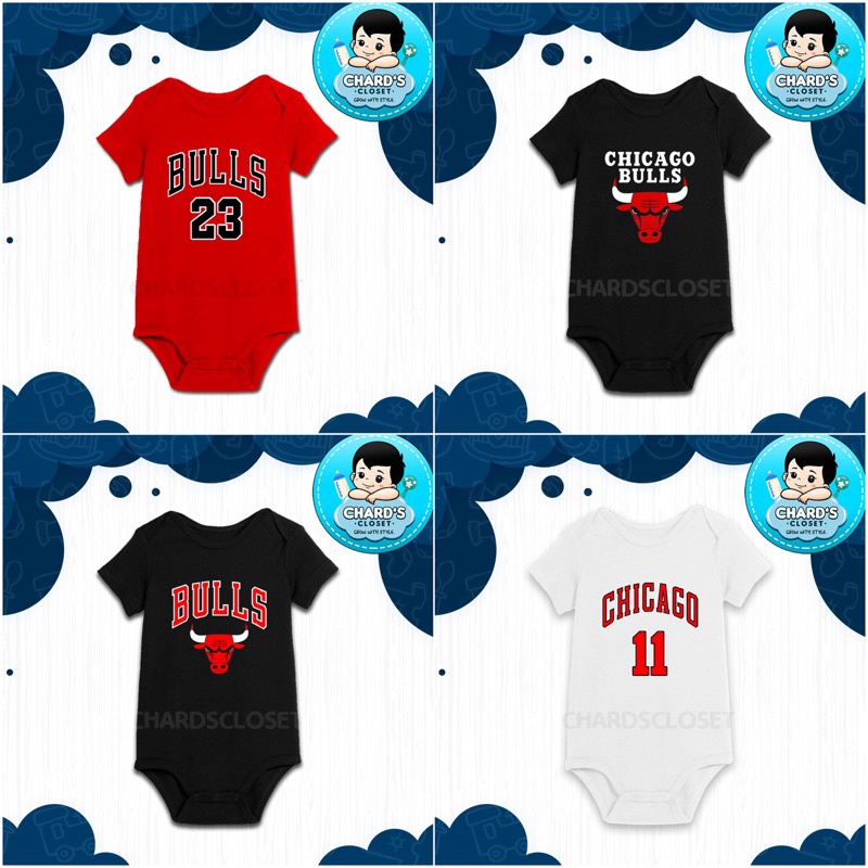 Customized NBA Print on Baby Onesie TAHP (Chicago Bulls) Shopee